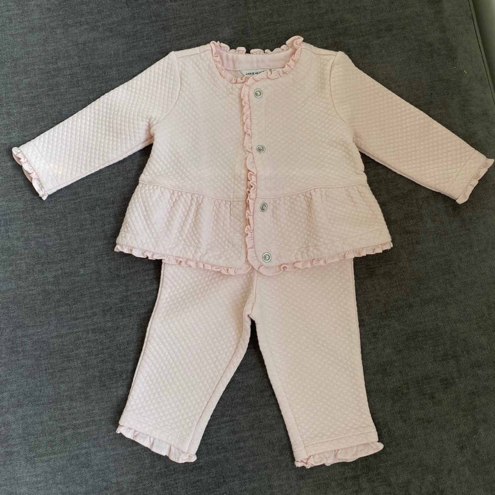 Janie and Janie Pink Set 6-12M Baby, Jacket/Pants